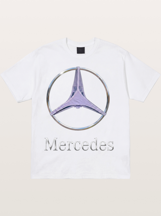 Mercedes Logo Thong Print Cotton T-shirt