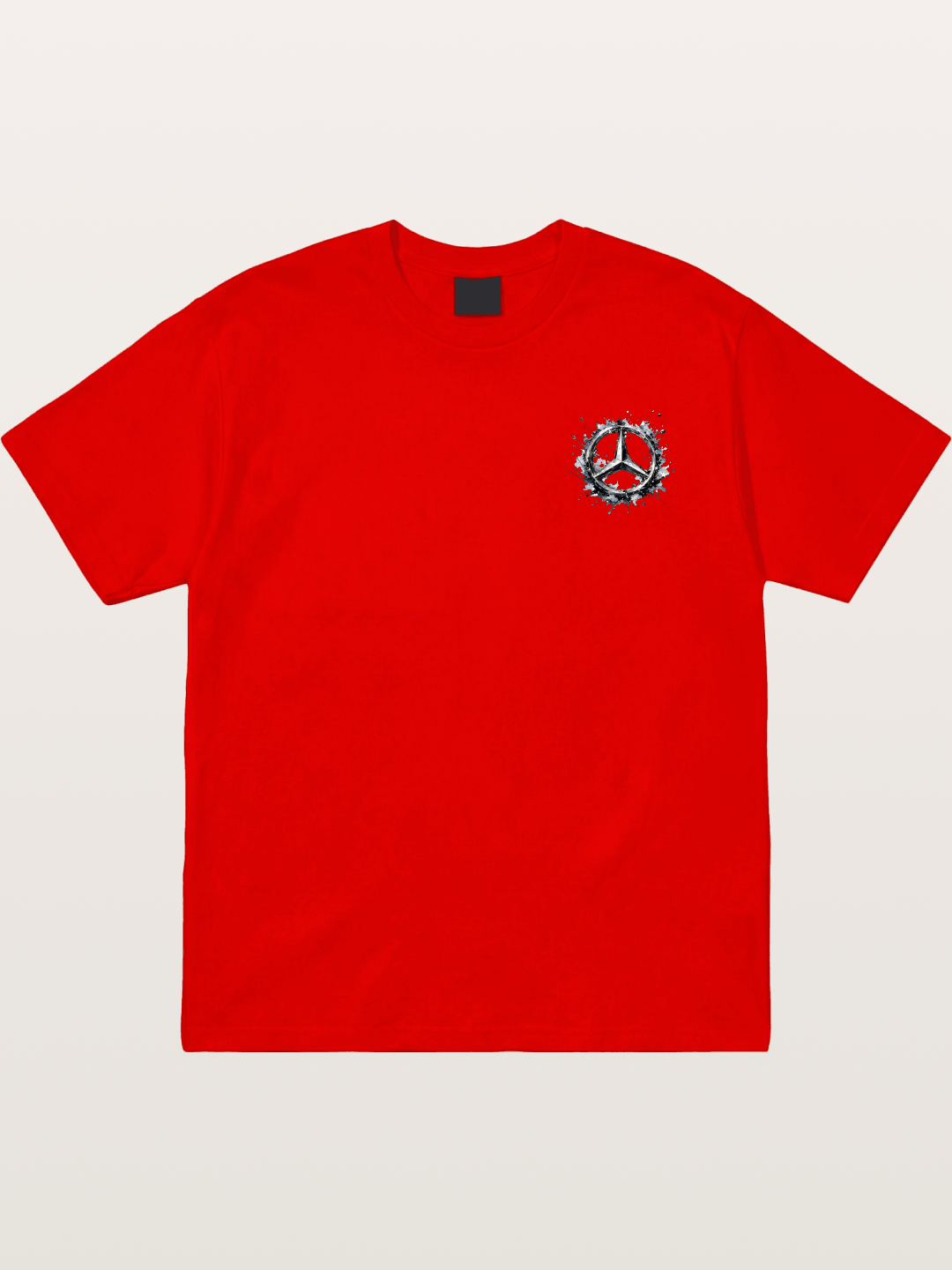 Mercedes Ink Wash Logo Art Cotton T-shirt
