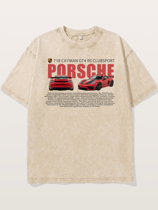Porsche 718 Cayman GT4 RS Washed T-shirt