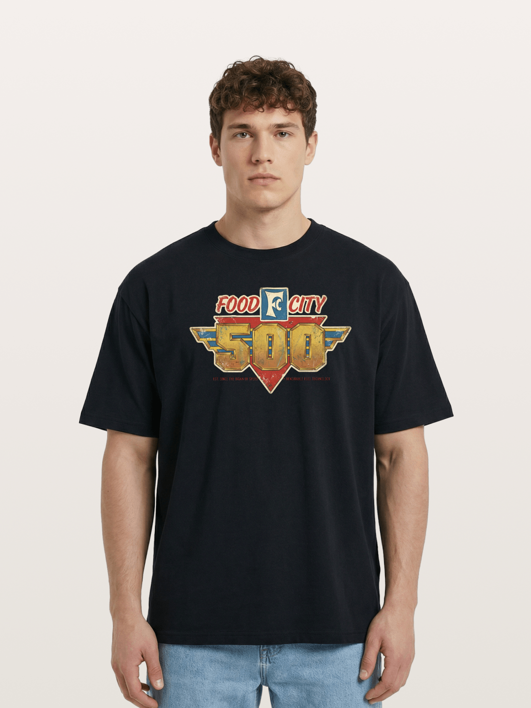 Food City 500 Retro Logo Art Cotton T-shirt