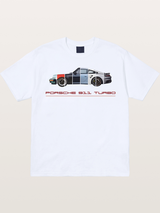 Porsche 911 Turbo Split Sections Gildan T-shirt