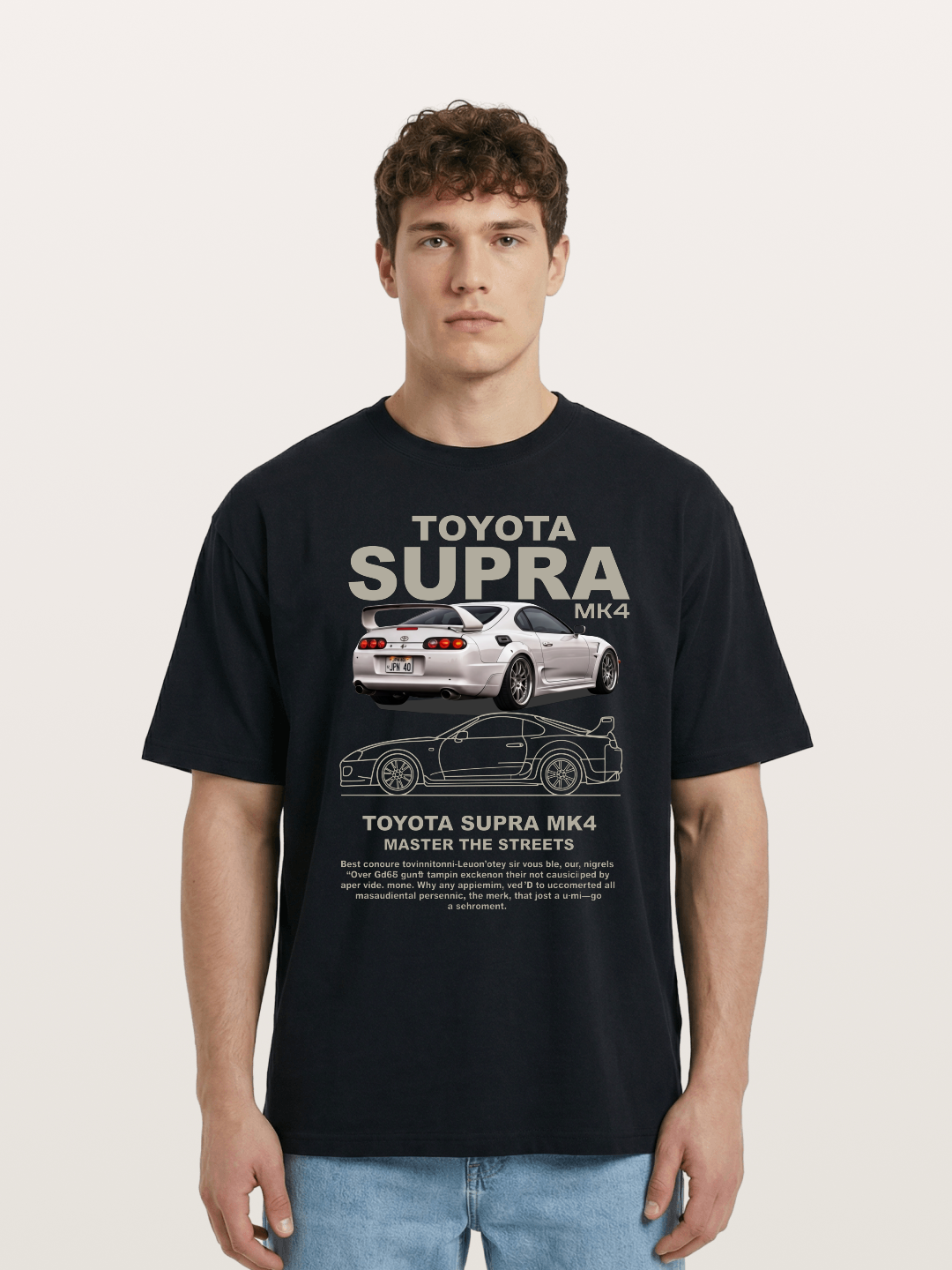 Supra MK4 Line Art & Full View Cotton T-shirt