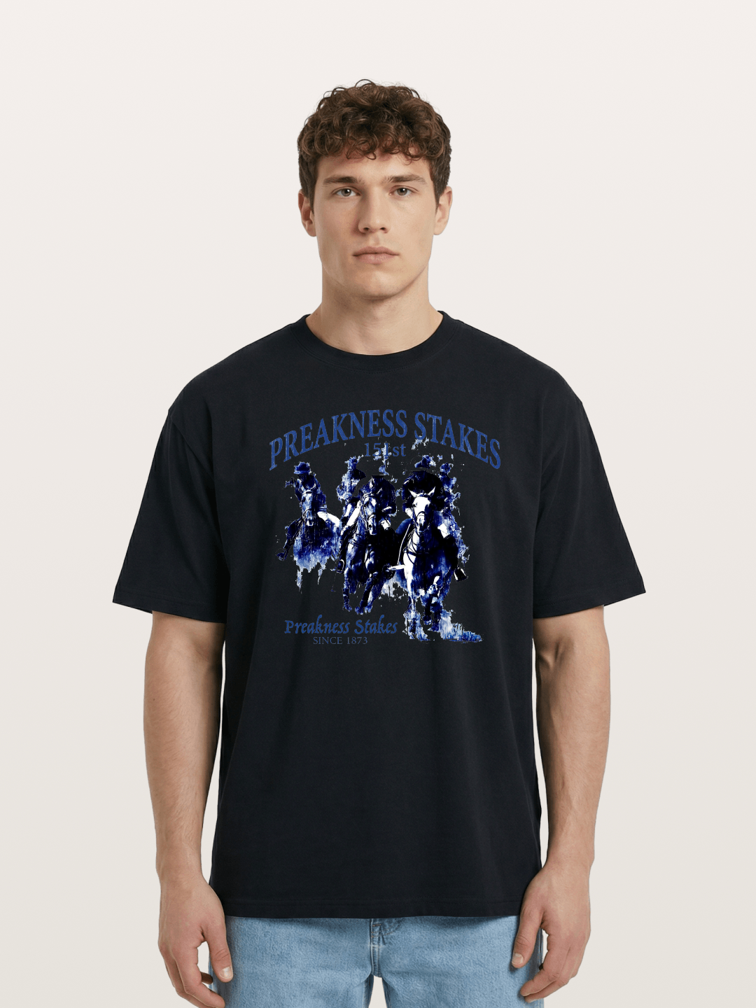 Preakness Stakes Watercolor Print Cotton T-shirt