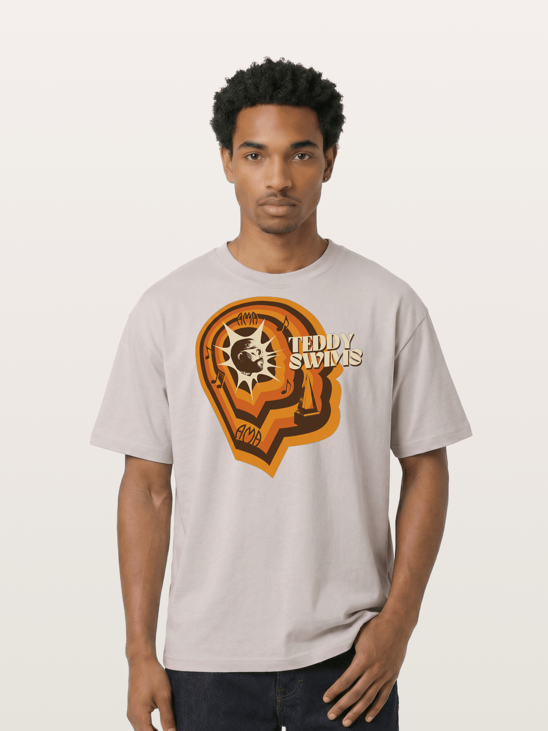 Teddy Swims Retro Ear Graphic Cotton T-shirt