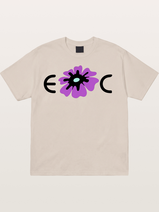 Purple EDC Daisy Silhouette Cotton T-shirt