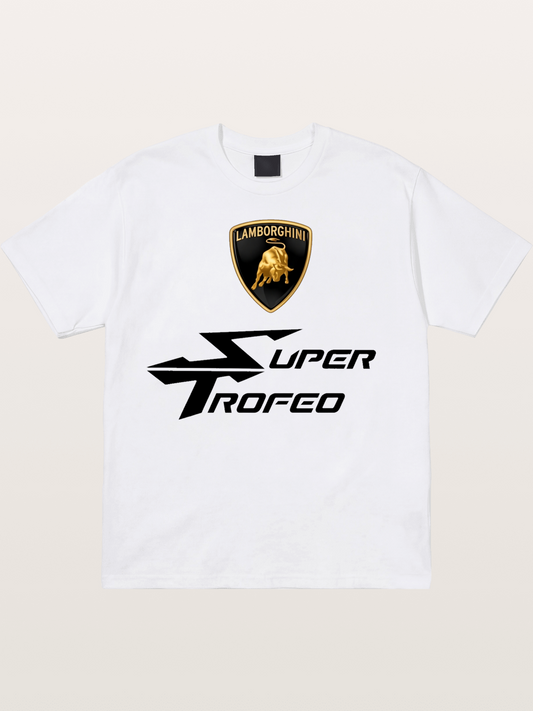 Lamborghini Super Trofeo Emblem Set Cotton T-shirt