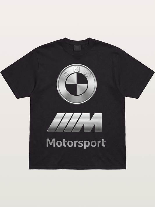 BMW Motorsport Metal Logo Art Cotton T-shirt