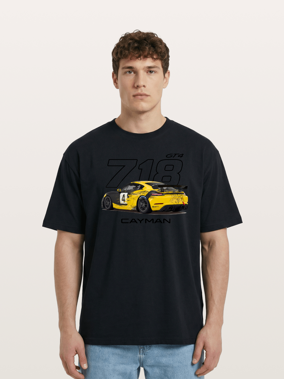Porsche 718 Cayman GT4 Poster Cotton T-shirt