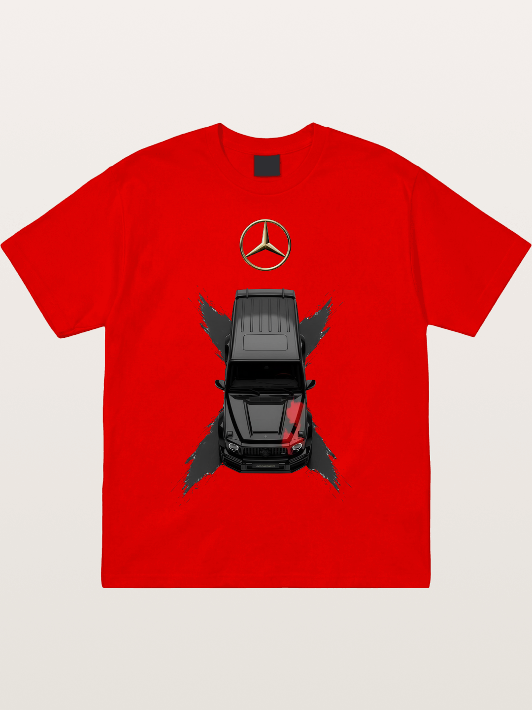 Mercedes Boxy Car Graphic Cotton T-shirt