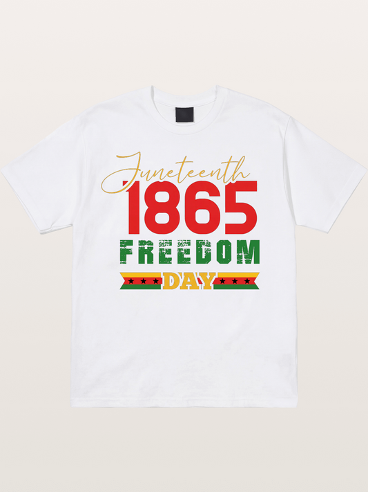 Juneteenth 1865 Freedom Day Cotton T-shirt