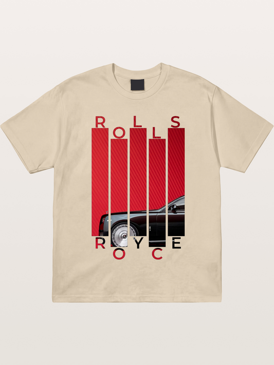 Rolls Royce Barcode Style Print Gildan T-shirt