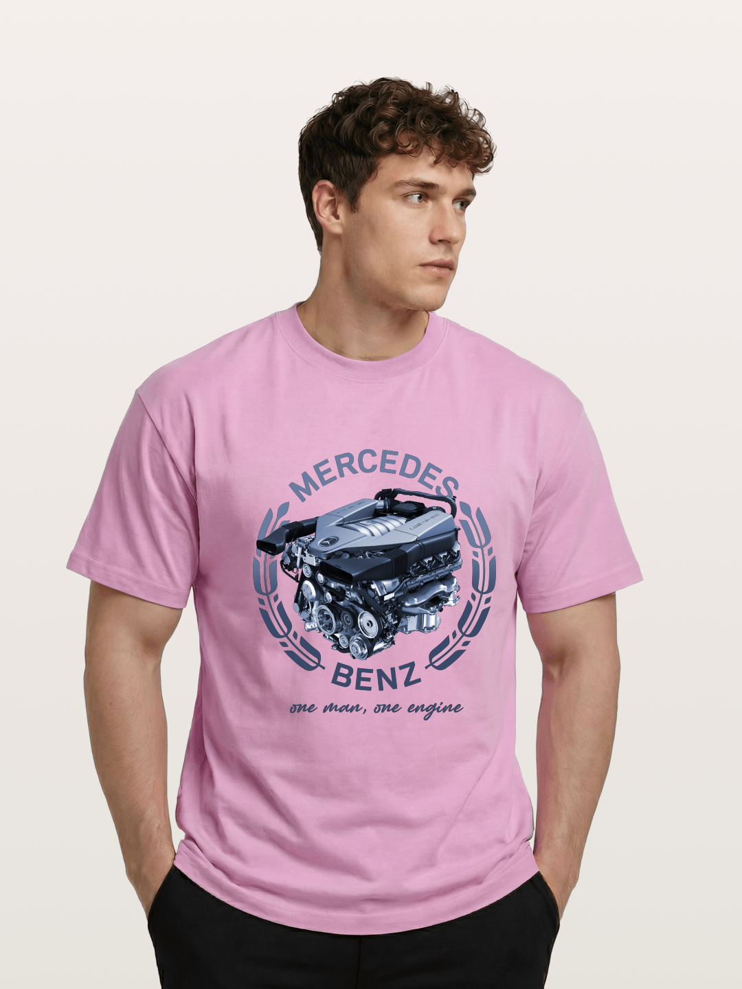 Benz V8 Engine Technical View Gildan T-shirt