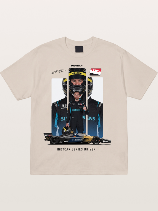 #27 IndyCar Driver Kyle Kirkwood Cotton T-shirt