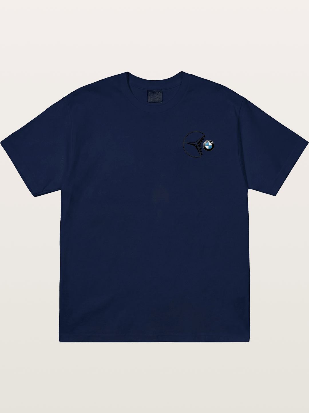 Mercedes vs BMW Logo Art Gildan T-shirt