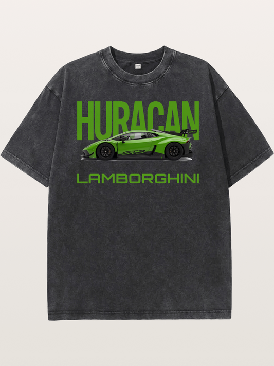 Huracan Green Washed T-shirt