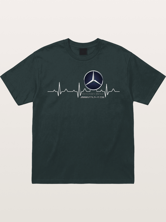 Mercedes Heartbeat Line Gildan T-shirt