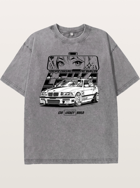 Vintage Race Car Washed T-shirt