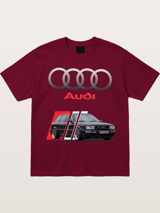 Audi Retro Car Split Design Gildan T-shirt