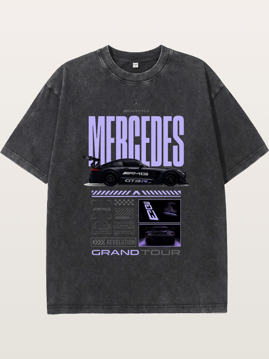 Purple Haze Mercedes Supercar Washed T-shirt