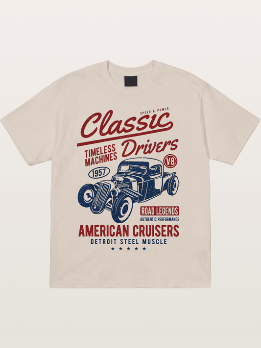 Classic Drivers Cotton T-shirt