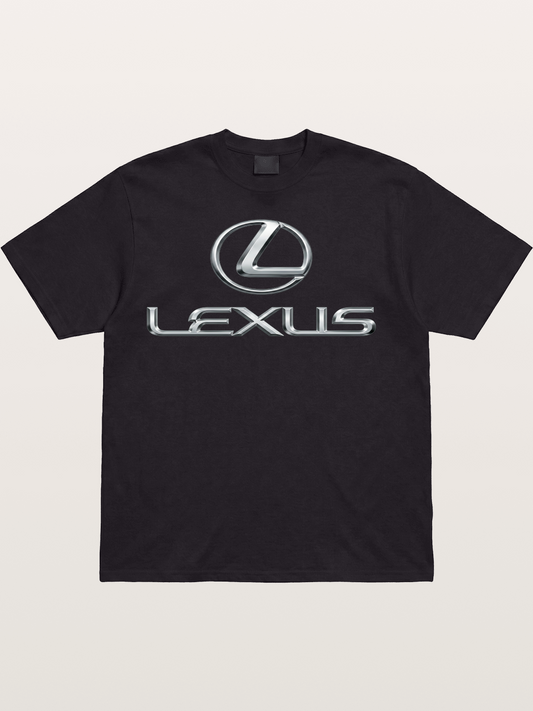 Lexus Silver Logo Badge Cotton T-shirt