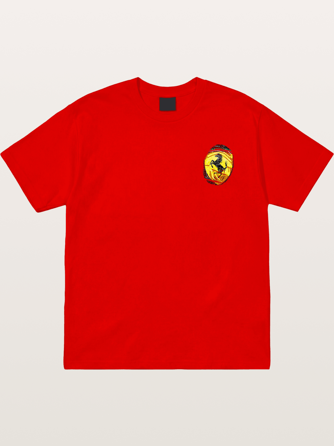 Ferrari Fingerprint Logo Cotton T-shirt