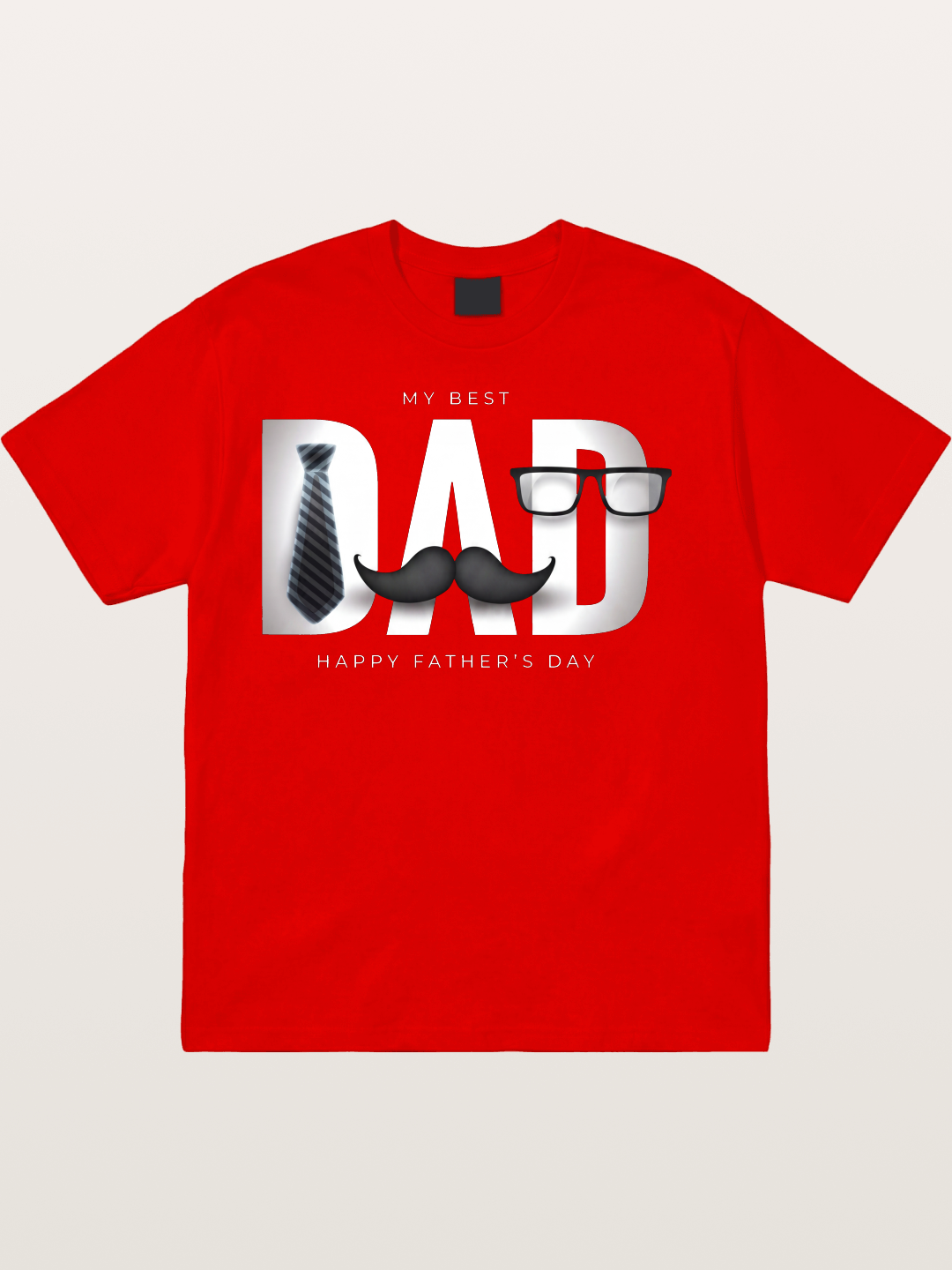 Gentleman Dad Tie Glasses Beard Cotton T-shirt