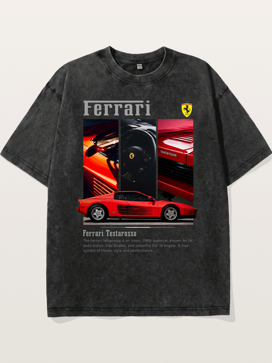 Ferrari Testarossa Classic Washed T-shirt