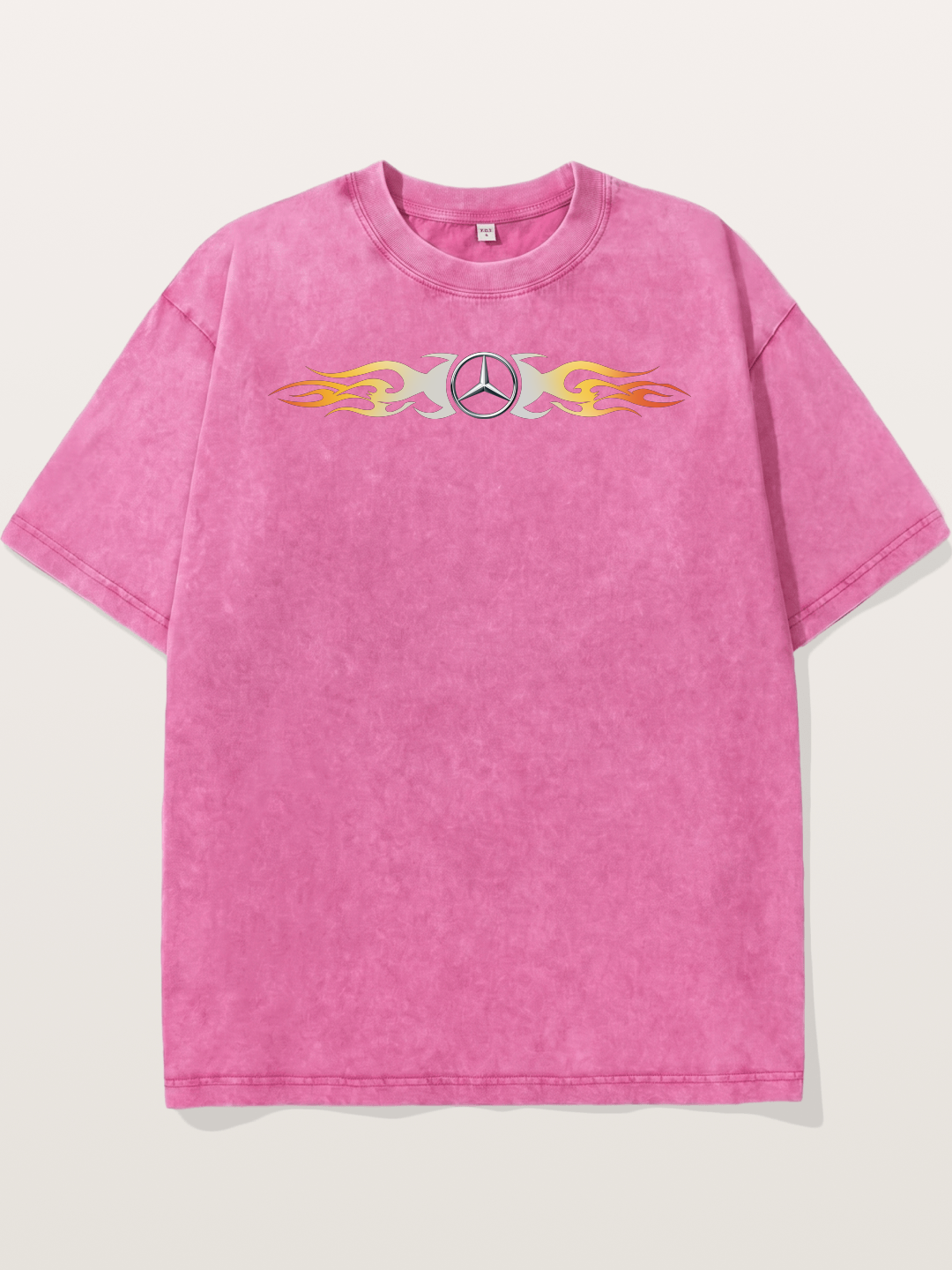 Mercedes Star Flame Stripe Washed T-shirt