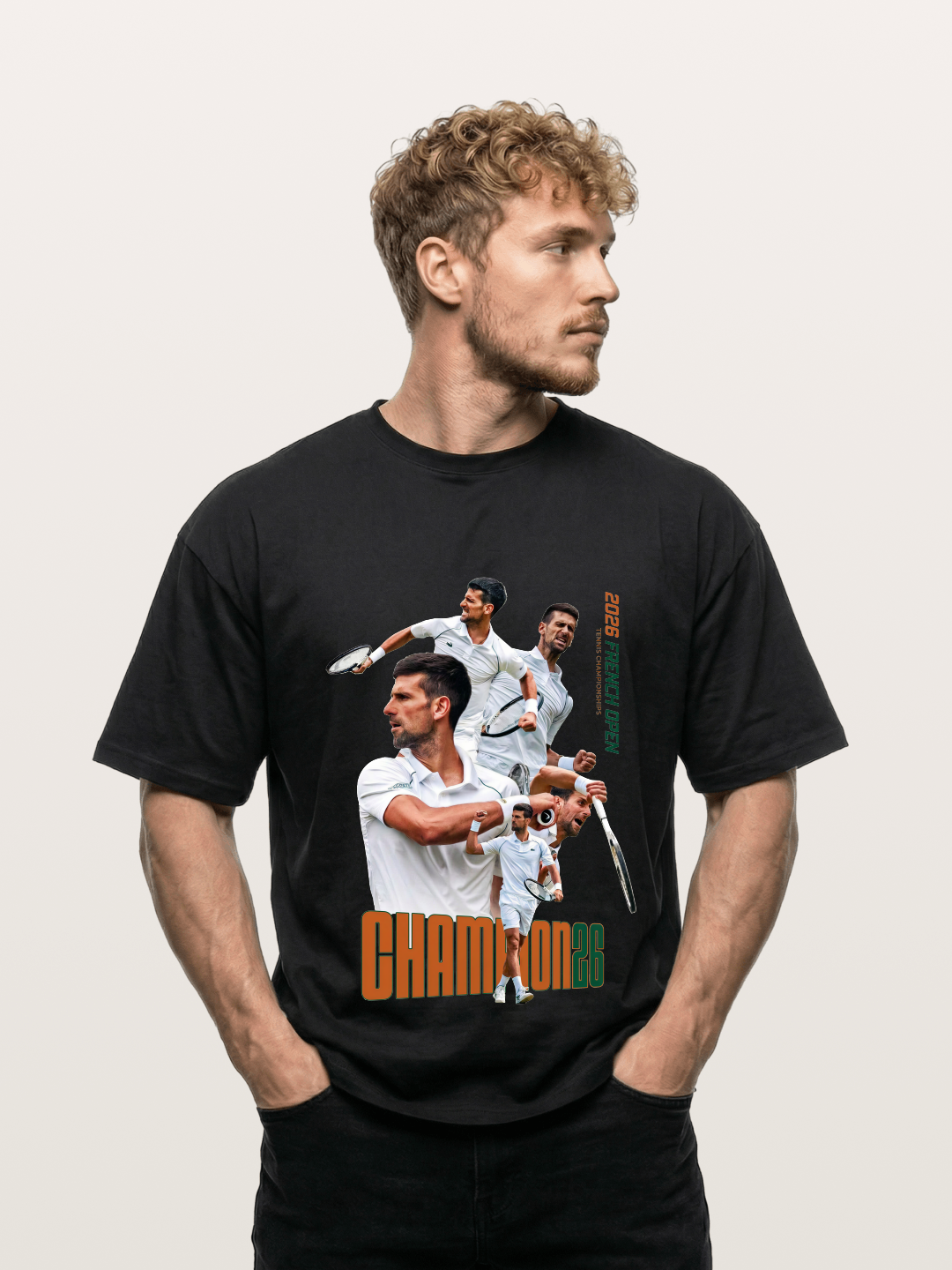 Djokovic French Open Champion Art Gildan T-shirt