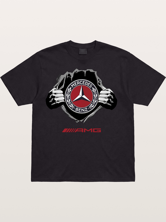 Benz Star Tear Graphic Cotton T-shirt