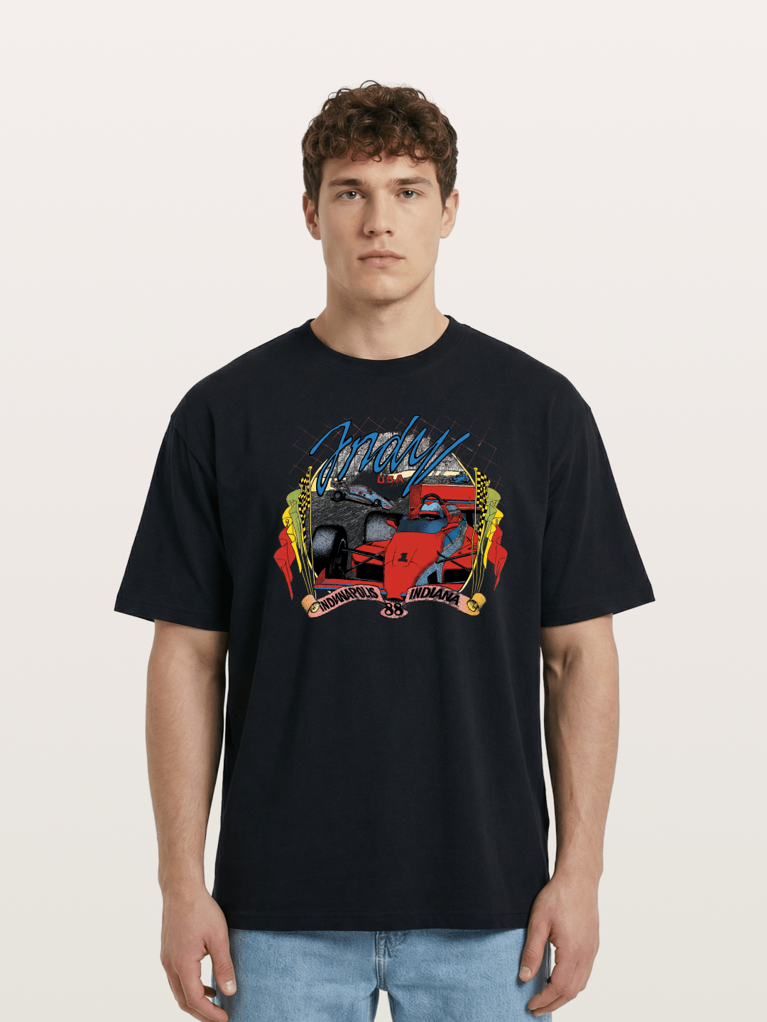 Indy 500 Retro Cotton T-shirt