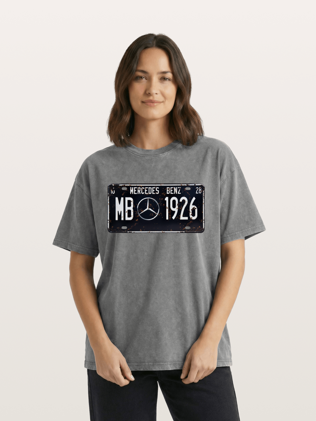 Commemorative license plate Washed T-shirt