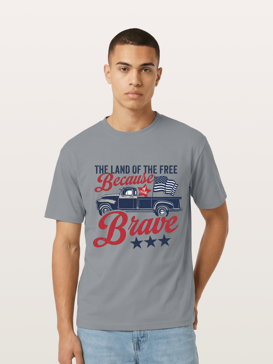 Land of the Free Vintage American Truck Gildan T-shirt