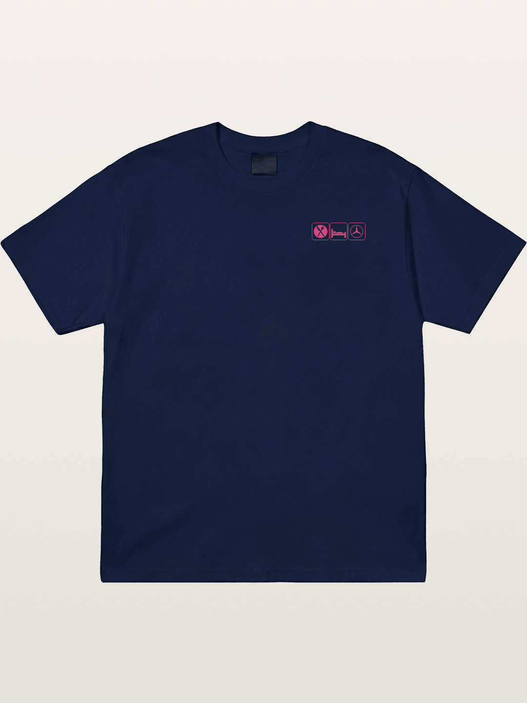 Eat Sleep Mercedes Pink Print Gildan T-shirt