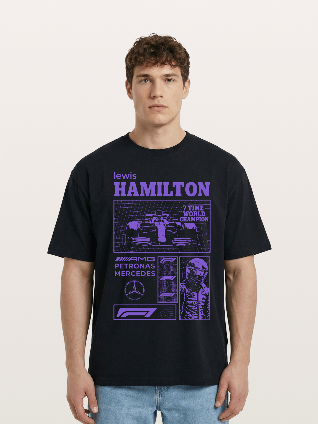 Hamilton 7x World Champion Cotton T-shirt