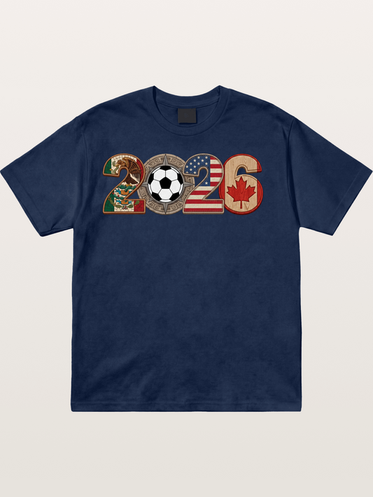 2026 WC Tribal Flag Design Cotton T-shirt