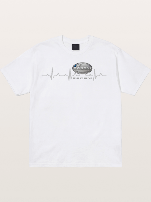 Pagani Heartbeat Badge Cotton T-shirt
