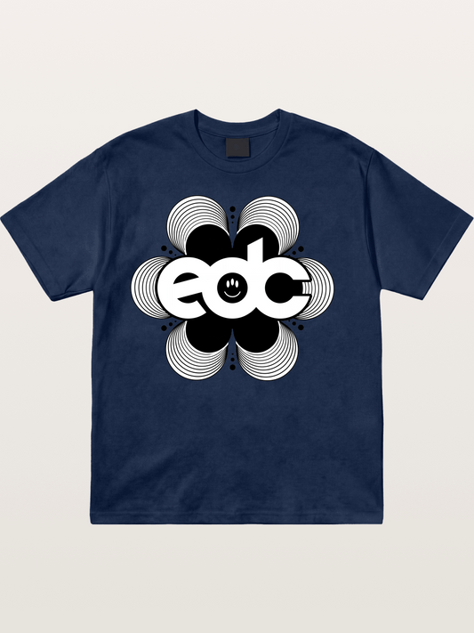 EDC Wavy Daisy Logo Design Cotton T-shirt