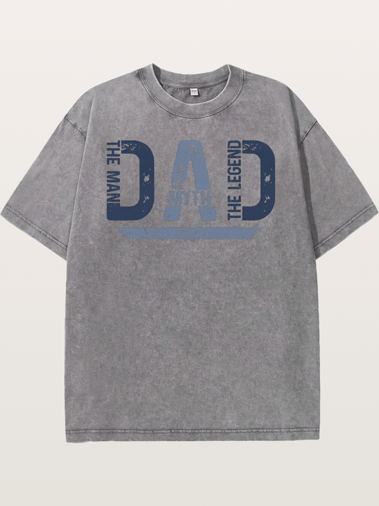 Dad The Man The Myth Legend Washed T-shirt