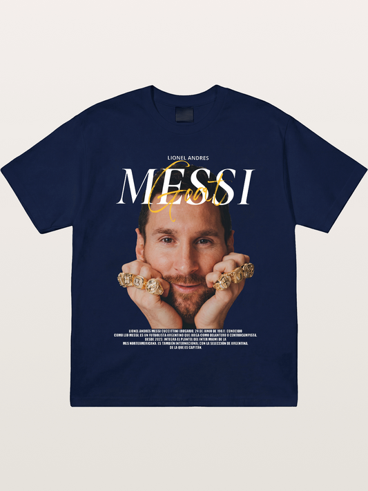 Messi GOAT Champion Rings Gildan T-shirt