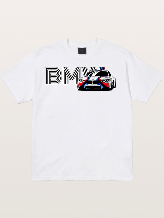 BMW M Series Typography Print Cotton T-shirt