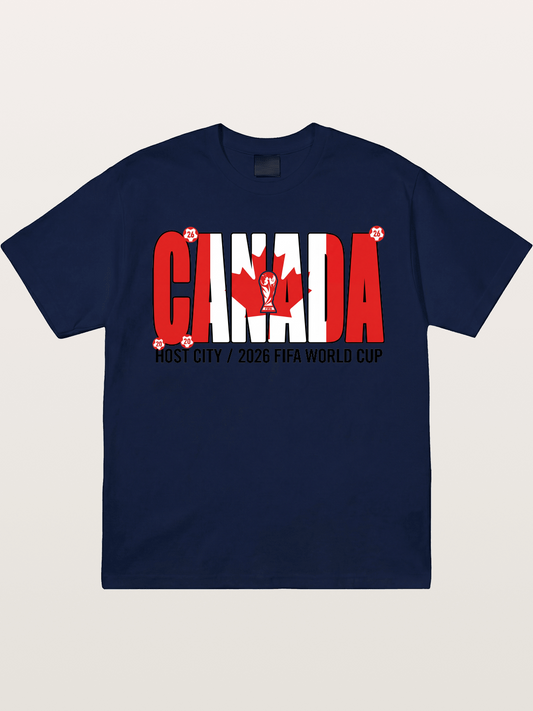 Canada 2026 World Cup Typography Gildan T-shirt