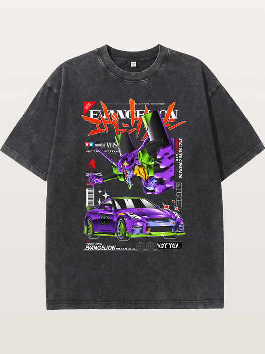 Eva x GTR Purple Legend Washed T-shirt