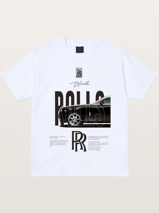 Rolls Royce Wraith Typography Gildan T-shirt