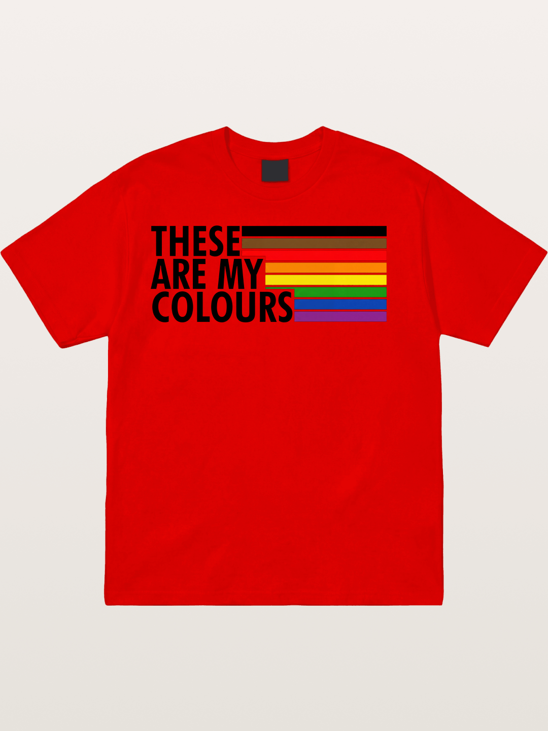 These Are My Colours Progress Flag Cotton T-shirt