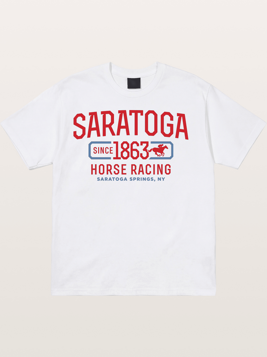 Saratoga Horse Racing Since 1863 Cotton T-shirt