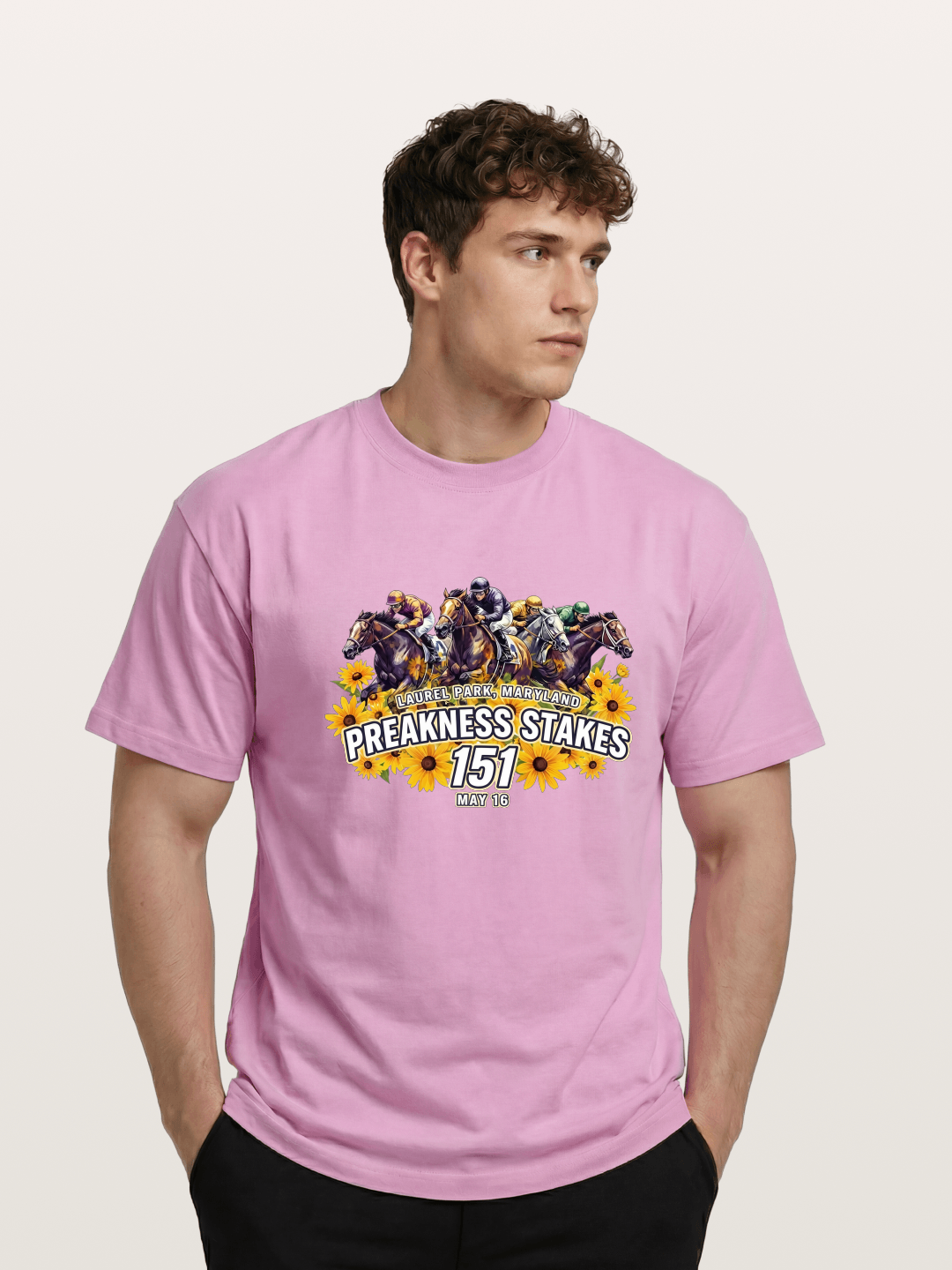 Preakness 151 Sunflower Racing Art Gildan T-shirt