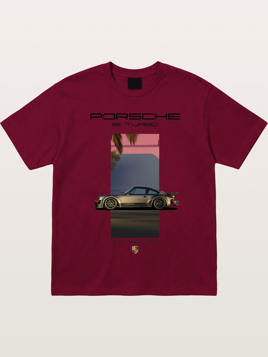 911 Turbo Retro Palm Print Gildan T-shirt