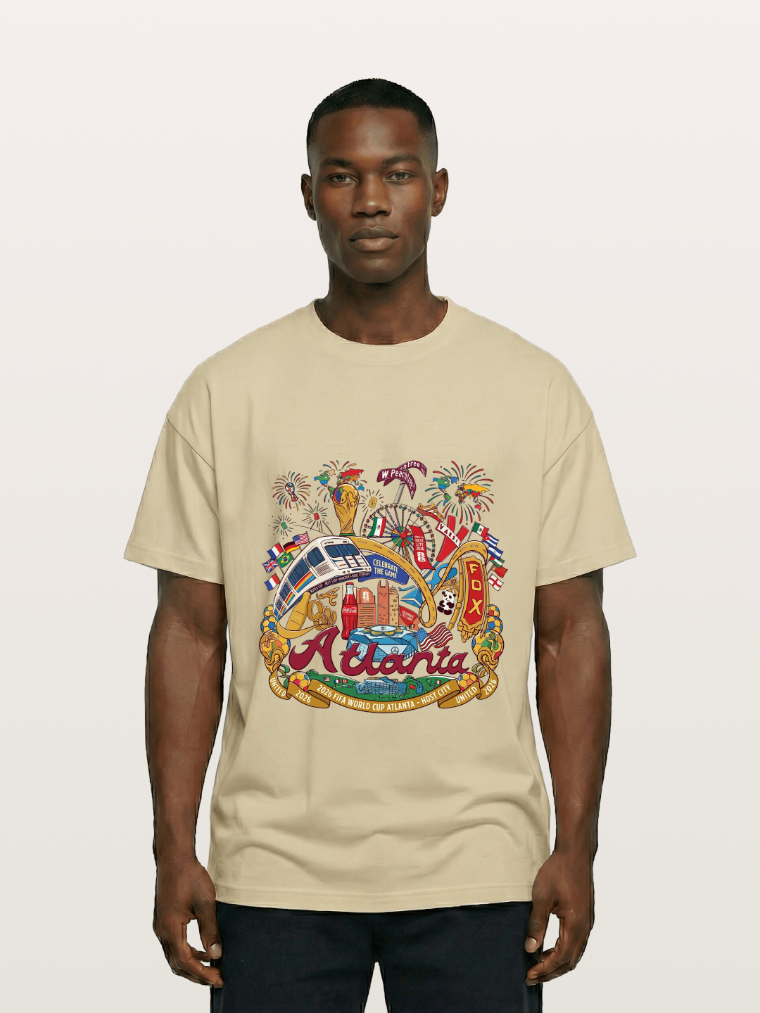 Atlanta 2026 World Cup Poster Gildan T-shirt